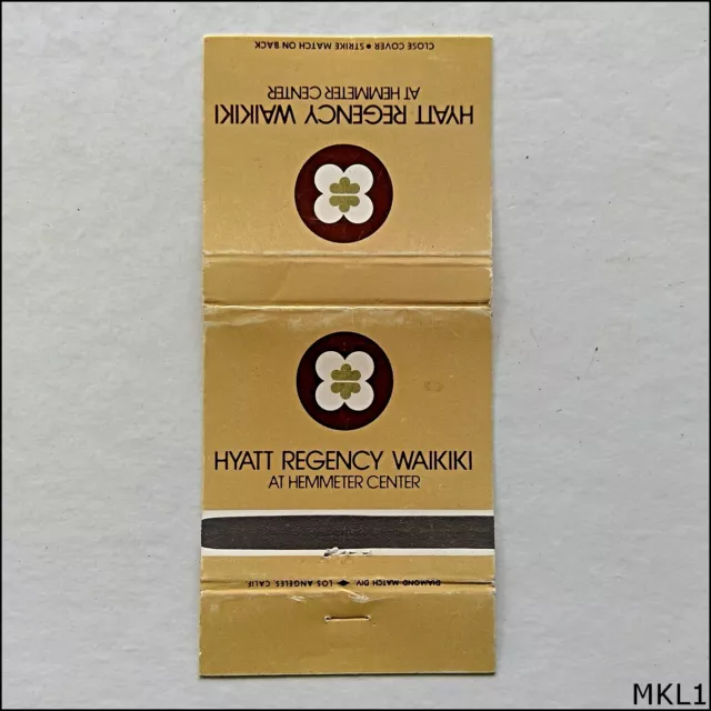 Hyatt Regency Waikiki Matchbook Label (MKL1)