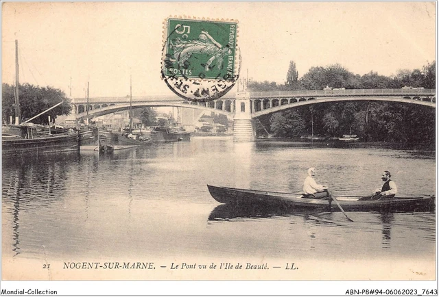 ABNP8-94-0751 -NOGENT-SUR-MARNE - le pont vu de l'ile de beauté
