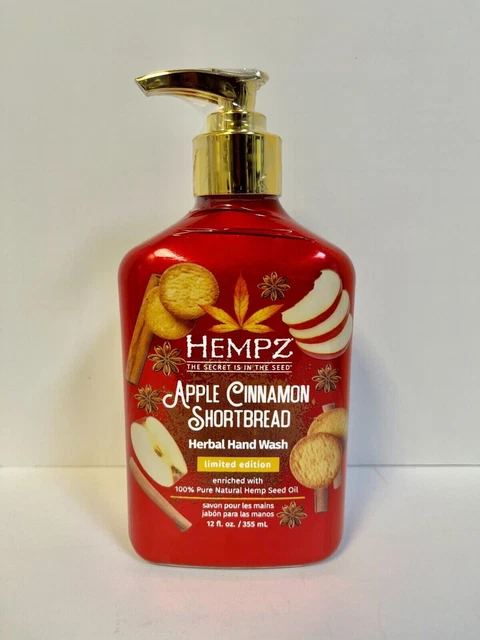 Hempz Apple Cinnamon Shortbread Herbal Hand Wash Limited Edition 12 oz Hempz Apple Cinnamon Shortbread Herbal Hand Wash Limited Edition 12 oz