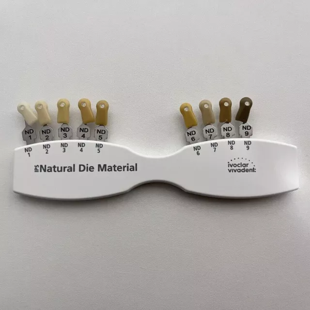 Ivoclar Vivadent Dental Shade Guide IPS Natural Die ND1-9 Bleach Teeth