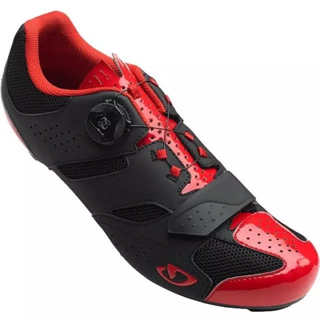 Giro Savix Red & Black Road Cycling Shoes - Size 8 UK (RefC16)
