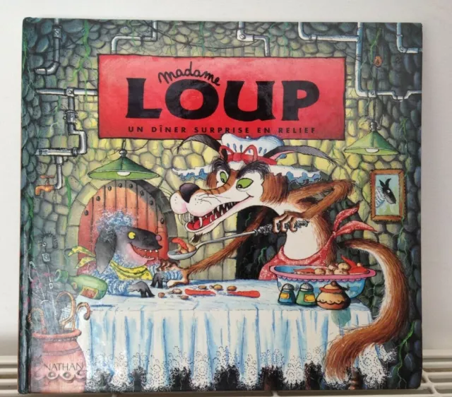 Livre pop up : Madame Le Loup : un dîner surprise en relief - Paul Korky -  Lirandco : livres neufs et livres d'occasion
