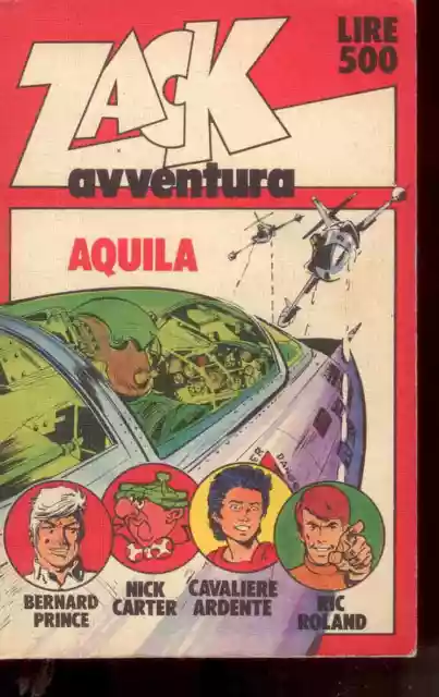 ZACK AVVENTURA N. 1 -'Aquila' - Suppl. al N. 44/1974  CORRIERE DEI RAGAZZI -I8