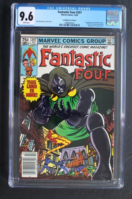 FANTASTIC FOUR #247 1st Kristoff Vernard later DR DOOM Canadian VARIANT CGC 9.6