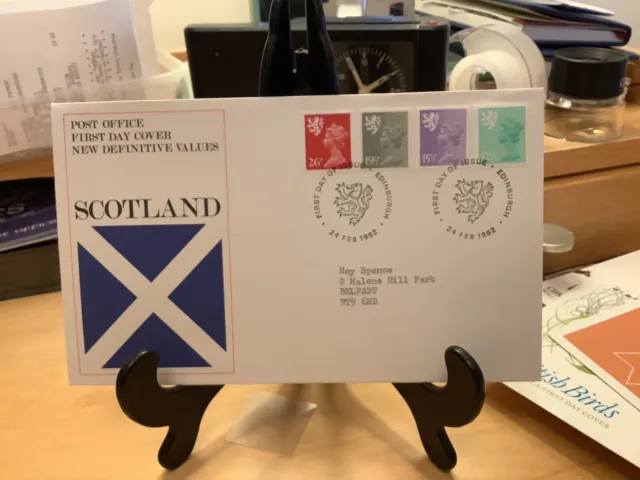 First Day Cover New Definitive Values Scotland