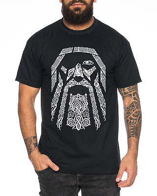 Odin - Herren T-Shirt Odin Raben Wikinger Wodan Valhalla Rising Walhalla Vikings