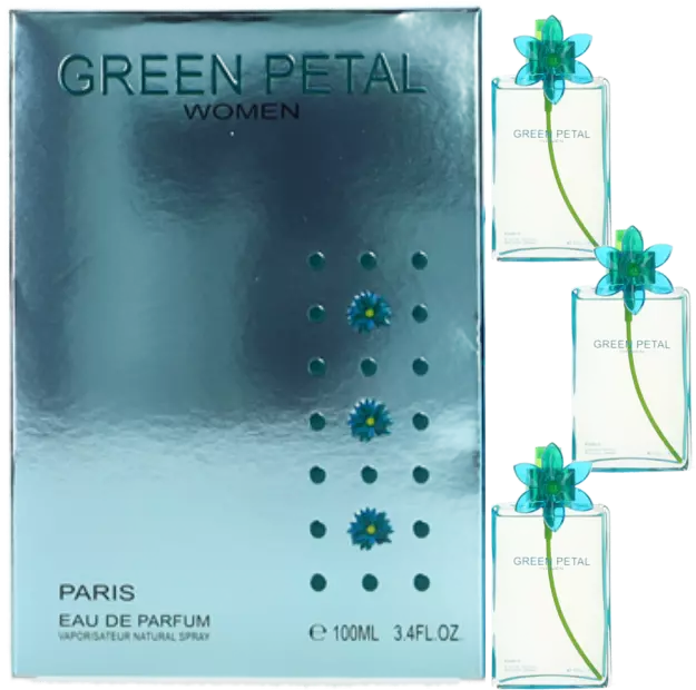 Green Petal Por para Mujer Combo Pack : Edp Spray 302ml (3x3.118ml) Nuevo