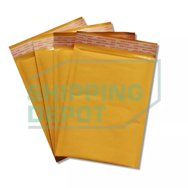 1-2000 #0 6x10 Kraft Bubble Mailers Self Seal Padded Envelopes 6"x10" SecureSeal