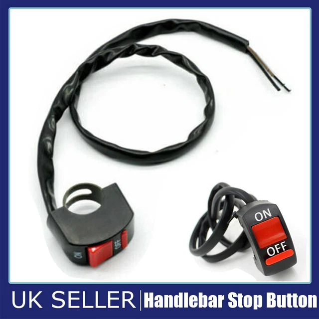 UNIVERSAL ON OFF Motorcycle Scooter Kill Switch Motorbike Handlebar