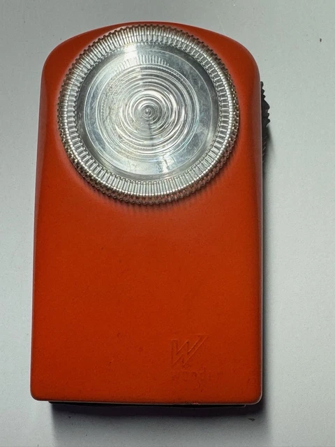 Ancienne Lampe Torche Saft Guy Boucher - Bleue - Testée OK - H 10cm