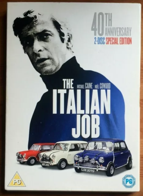 THE ITALIAN JOB 40th ANNIVERSARY 2 DISC SPECIAL EDITION DVD PAL REG 2 WIDESCREEN