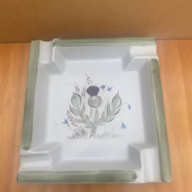 Buchan Portobello Made In Scotland Ash Tray FINEST STONEWARE Thistle Square