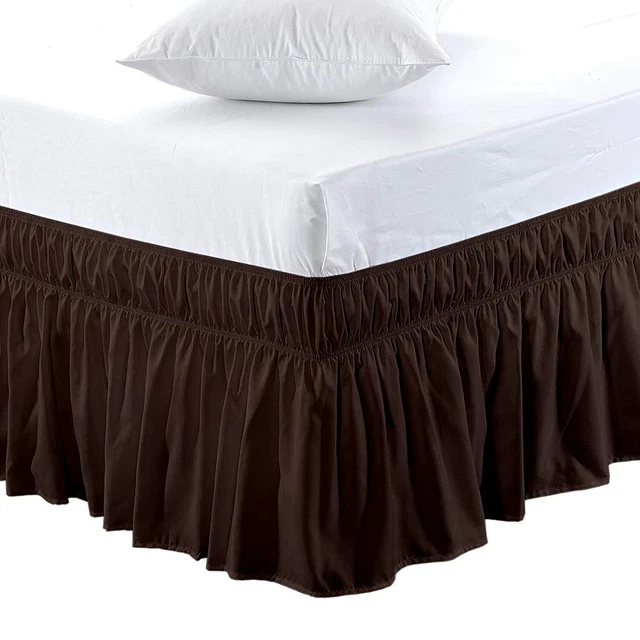 Microfibra Tessuto Doppio Misura Avvolgente Letto Gonna, 183cm x 122cm, Wrap