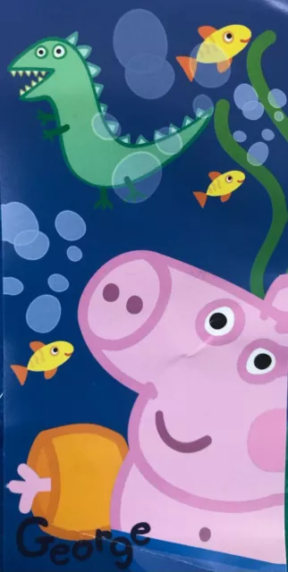 Peppa Pig George Telo Mare in Morbida Spugna