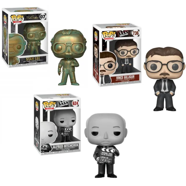 Pop Funko Pop Directors Icons STAN LEE Patina ALFRED HITCHCOCK or VINCE GILLIGAN