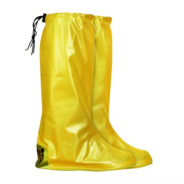 YELLOW UNISEX SHOE Covers Trainers Wellies Festival Waterproof Boot ...