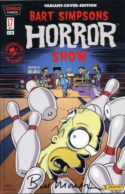 Bart SIMPSONS Horror Show #17 VARIANT-COVER  lim.999 Ex. signiert  BILL MORRISON