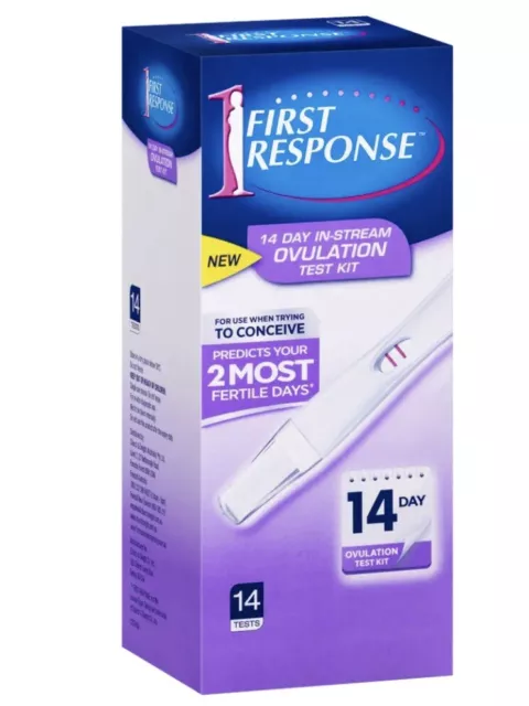 First Response 14 Day In-Stream Ovulation Test Kit Predicts 2 Most Fertile Days