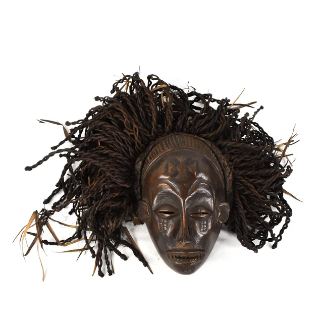 Chokwe Passport Mask Mwana Pwo with Headdress Congo African Art 2