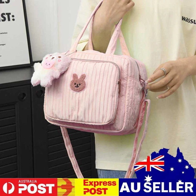 Baby Diaper Bags Cute Cartoon Mommy Stroller Nappy Bag Mom Travel Tote (Pink)