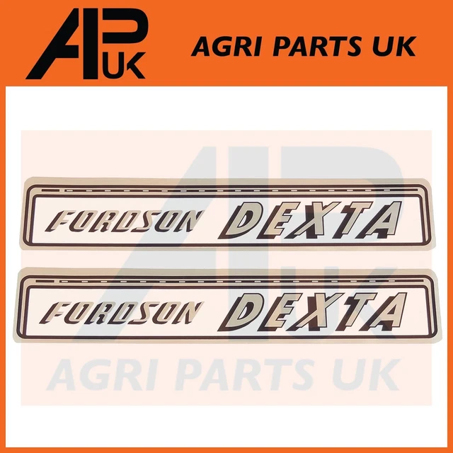 HOOD DECAL Sticker Set Kit Transfer Emblem for Fordson Dexta