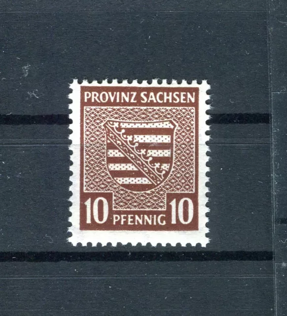 SBZ Provinz Sachsen 78 Yby postfrisch 10 Pf. fluorgummierung geprüft (5309)