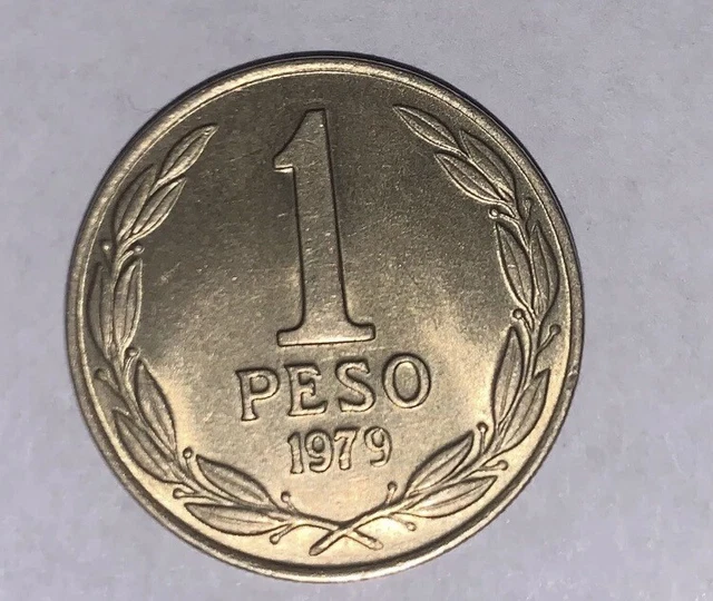 1979 Chile $1 peso Coin