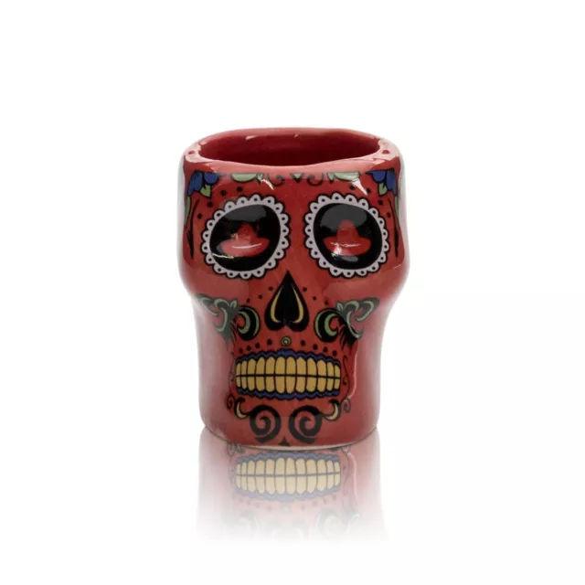 Sierra Tequilla Glas 2cl Shot Stamper Kurze Totenkopf Skull Gläser Mezcal Gastro