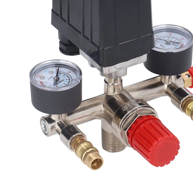 Mini Régulateur de Pression d'Air 240V 15A avec Jauge - Contrôle