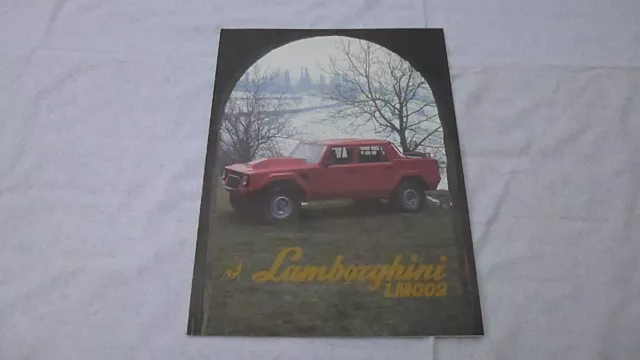 Lamborghini LM002 (Cheetah) Prospekt, 1986 BRANDNEW aus Sammlung