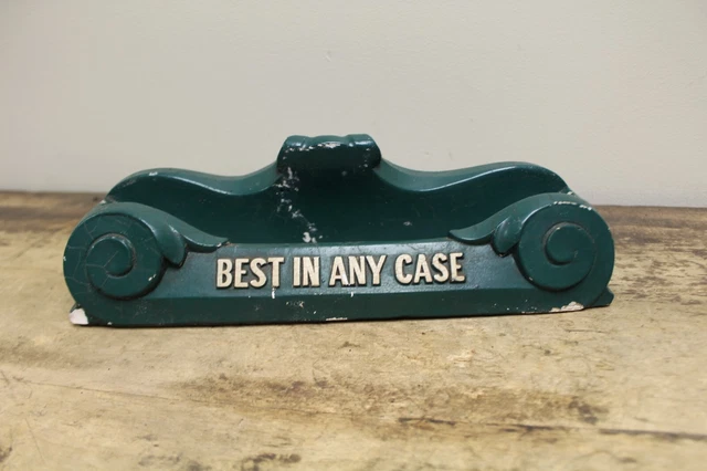 Vintage Best In Any Case Back Bar Beer Tray Holder Chalk Display