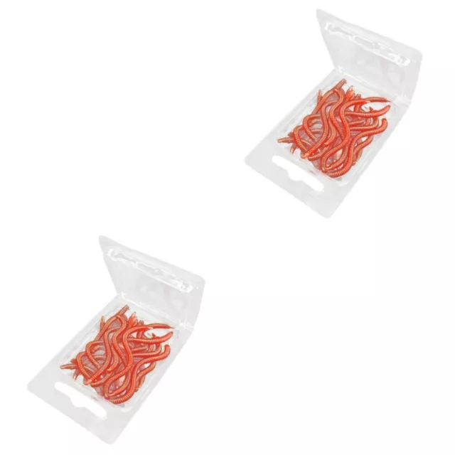40 pcs Fake Earthworm Worm Worms for Fishing Artificial Bait