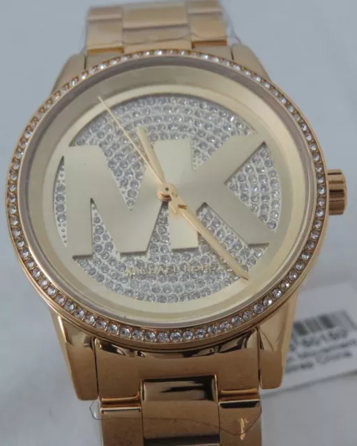 Michael Kors Ritz Three-Hand Gold-Tone Ladies Stainless Steel Watch 2