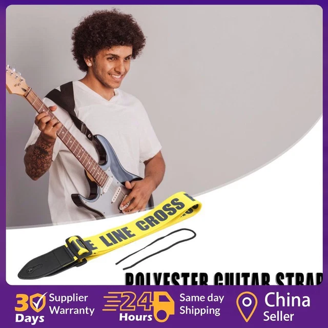 Guitar Strap Belt for Acoustic Electric Guitar Instrument Parts (Yellow) ☘️