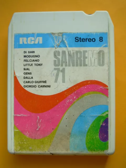 Sanremo 71 Stereo 8 RCA Italy Dalla Gens Modugno Mal Di Bari Little Tony Carnini