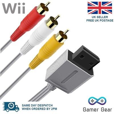 Nintendo Wii TV AV RCA cavo Wii U cavo audio composito 1,8 m