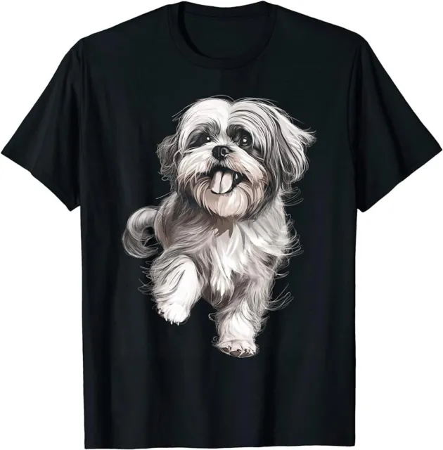 Shih Tzu Dog Animal Graphic Tees for Men Women Boys Girls T-Shirt