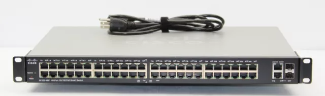 Cisco | SF200-48P | 48-Port 10/100 POE Smart Network Switch