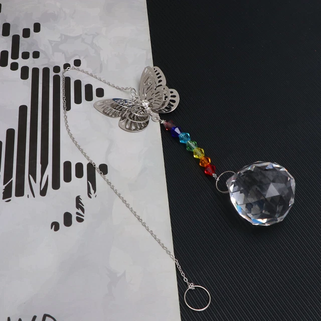 Catturatore leggero cristallo vetro ornamento da appendere arcobaleno prendisole