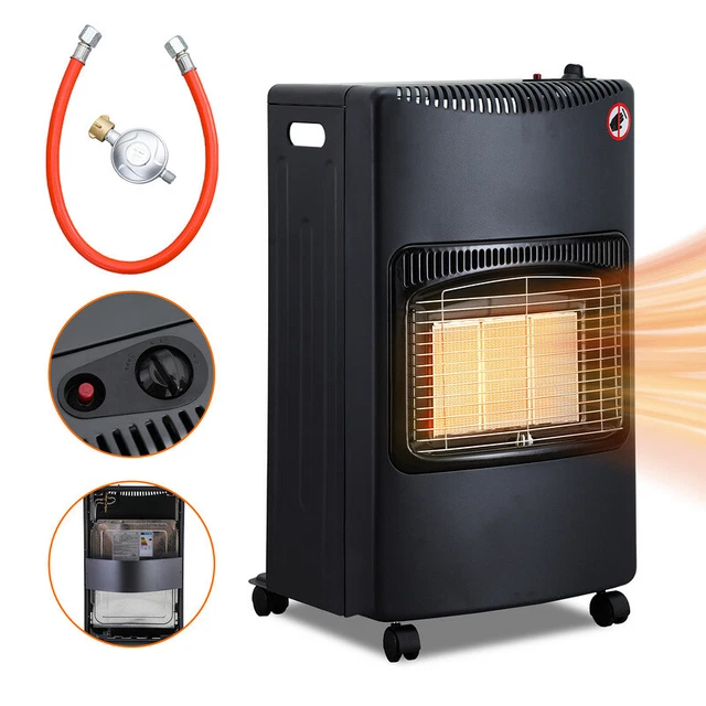 Gasheizung Heizstrahler Heizgerät 4200W Thermostat Gasofen Gasheizgerät LPG