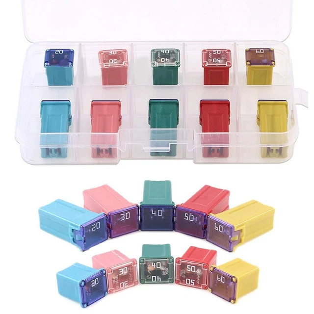 Fusibile Pannelli Dc 12-32V 10x Assortimento Fusibile Facile da Usare Fine