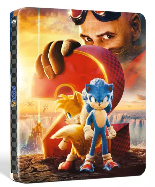 Sonic 2. Le Film 4K Ultra- HD (2022) 2 blu ray Steelbook Pre Order