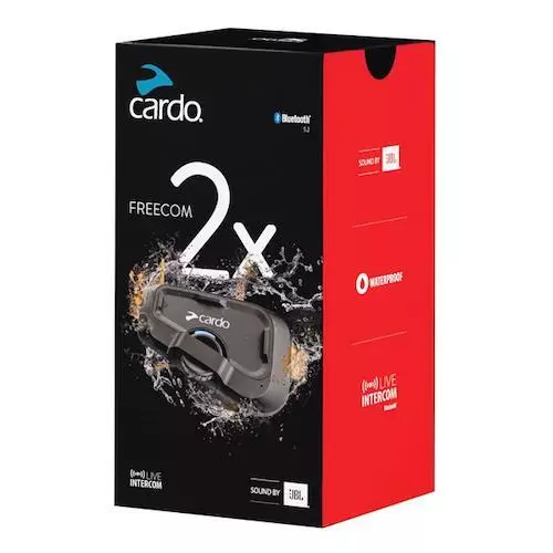 Cardo Freecom 2X Motorcycle Intercom System Bluetooth Headset - FRC2X003