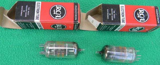 Pair Of RCA 12AX7A Vacuum Tubes