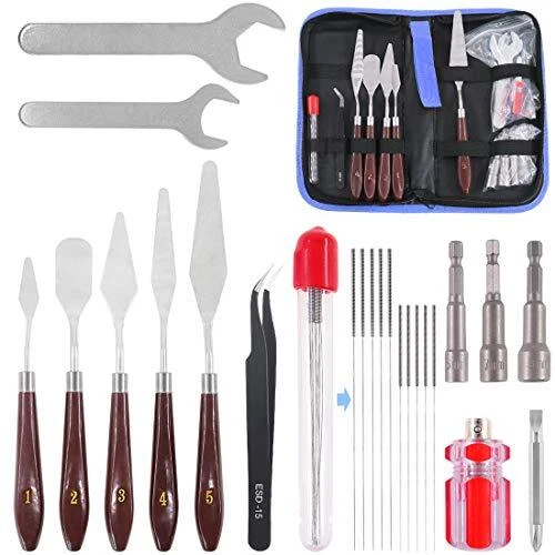 23Pcs 3D Printer Nozzle Change Removal Cleaning Tool Set 6 in 1 3D Printer No...