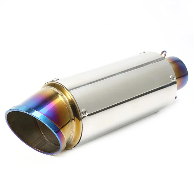 300mm Universal Motorcycle ATV Exhaust Muffler Pipe Slip-on W/DB Killer 38-51mm