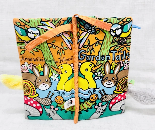 Playgro Tails Of The World Sensory Book - Interactive Crinkle Book With Textured Animals For Babies 3+ Months