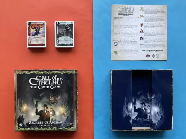 CALL of CTHULHU RPG Karten Spiel OVP Box EXPANSION Arkham Secrets HP Lovecraft 1