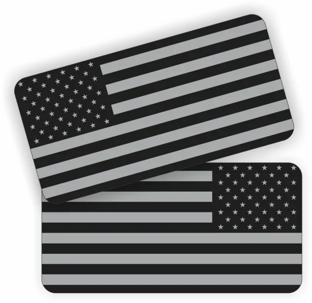(2) American Flags Black Ops Hard Hat Stickers  Welding Helmet Decals  Welder