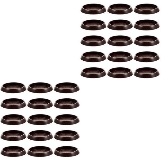30 piezas Copas Ruedas Tapón de Rueda Almohadillas Muebles Taza Rueda